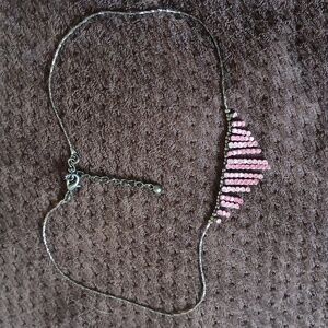 Pink Rhinestones Necklace